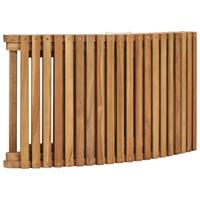 Ligbed met inklapbare tafel massief teakhout - thumbnail