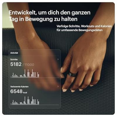 ULTRAHUMAN Ring Air - Advanced Sleep-Tracking Wearable, HRV, hartslag- en temperatuurbewaking, track workout, beweging & herstel, waterbestendig tot 100 m