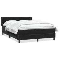 Boxspring met matras fluweel zwart 140x210 cm - thumbnail