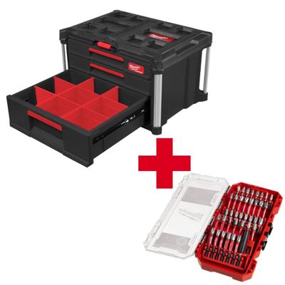 Milwaukee PACKOUT™ Gereedschapskoffer 2+1 lades - 4932493190