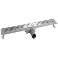 BWS Douchegoot RVS Met Flens 80 cm Uitneembaar Sifon Standaard Rooster - thumbnail