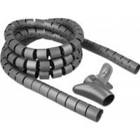 Delock 18846 spiraalslang met intrekgereedschap 2,5 m x 30 mm grijs - thumbnail