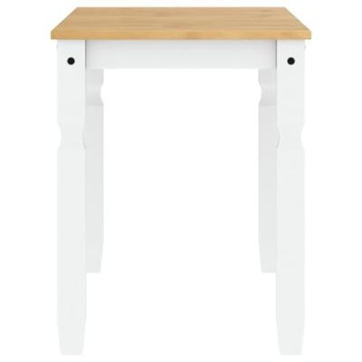 Eettafel Corona 112x60x75 cm massief grenenhout wit