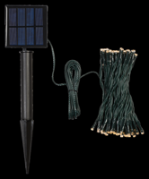 LIVARNO home LED-lichtsnoer op zonne-energie 100 LED&apos;s (Warmwit) - thumbnail