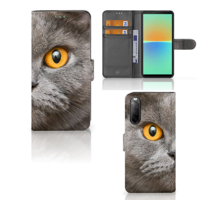 Telefoonhoesje | Met pasjeshouder | Sony Xperia 10 IV Britse Korthaar - thumbnail