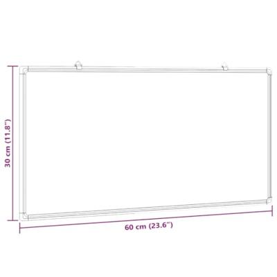 Whiteboard magnetisch 60x30x1,7 cm aluminium - thumbnail