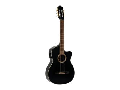 DIMAVERY CN-600E Classical Guitar, black