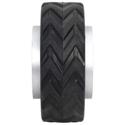 Wiel voor neuswiel 19,5x10 cm massief aluminium en rubber