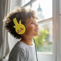 OTL Technologies PK1178 Pokemon Pikachu Ears bedrade kinderhelm geel - thumbnail