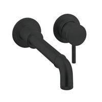 Crosswater MPRO INDUSTRIAL wastafelkraan inbouw zonder waste uitloop 20cm zwart mat PRI120WNM - thumbnail