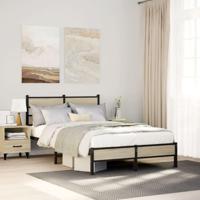 Bedframe zonder matras hout sonoma eikenkleurig 120x200 cm - thumbnail