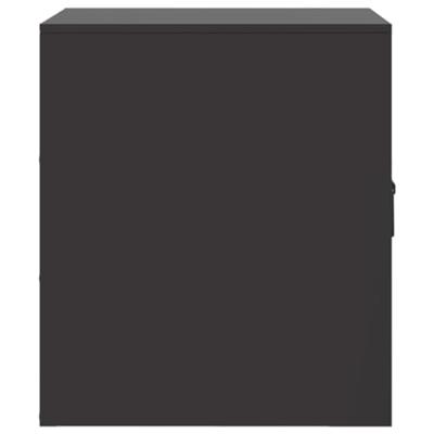 Nachtkastjes 2 st 34,5x39x44 cm staal zwart Nachtkastjes 2 st 34,5x39x44 cm staal zwart