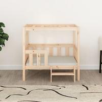 VidaXL Hondenmand 95,5x73,5x90 cm massief grenenhout - thumbnail