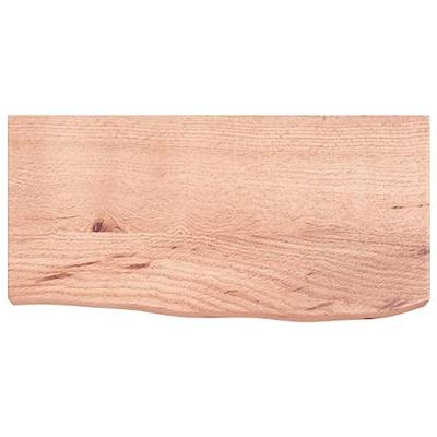 Wastafelblad 60x30x(2-6) cm behandeld massief hout lichtbruin Wastafelblad 60x30x(2-6) cm behandeld massief hout lichtbruin