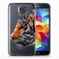Hoesje maken Samsung Galaxy S5 Watercolor Tiger - thumbnail