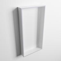 MONDIAZ EASY Nis 59,5x29,5cm in solid surface kleur Cale | Talc. 1 vak geschikt voor in- of opbouw - thumbnail