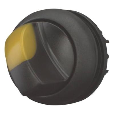 Eaton 284543 M22S-WLKV-Y Keuzetoets Kunststof frontring Knevel Zwart 1 stuk(s)
