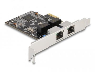 Delock 88615 PCI Express x1-kaart naar 2 x RJ45 Gigabit LAN RTL8111 Delock 88615 PCI Express x1-kaart naar 2 x RJ45 Gigabit LAN RTL8111