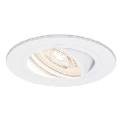 Pittsburg LED inbouwspot - 6W 570lm - GU10 LED Module - Extra plat - 4000K neutraal wit - Dimbaar - Rond - Kantelbaar - Voor binnen - Wit Pittsburg LED inbouwspot - 6W 570lm - GU10 LED Module - Extra plat - 4000K neutraal wit - Dimbaar - Rond - Kantelbaar - Voor binnen - Wit