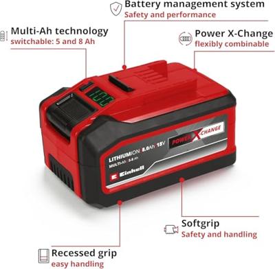 Einhell 18 V/5.0-8.0 Ah Plus Accu - Li-Ion - 4511600 - 4511600 - thumbnail