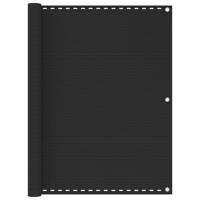 Balkonscherm 120x600 cm HDPE antraciet - thumbnail