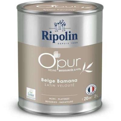 O'pur Walls houtwerk radiatoren beige Bamana fluweel satijn - RIPOLIN - 2 L