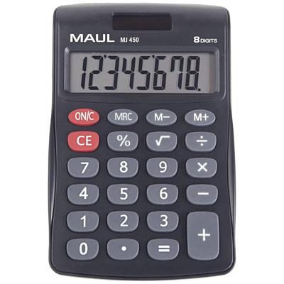 Maul MJ 450 Bureaurekenmachine Lichtblauw Aantal displayposities: 8 werkt op batterijen, werkt op zonne-energie (b x h) 113 mm x 72 mm
