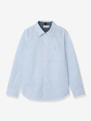 Jongenskleding blauw, gestreept