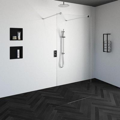 Sanituba Complete Profielloze Doorloopdouche 100 cm Chroom