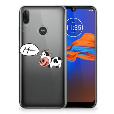 Motorola Moto E6 Plus Telefoonhoesje met Naam Cow