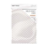 Craft Perfect By Tonic Studios Craft perfect • foiled kraft kaart a4 x5 280g roosharten - thumbnail