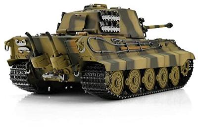Torro Pro-Edition RC Tank 1/16 Königstiger camo BB + rook luxe houten krat - thumbnail