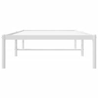 Bedframe metaal wit 80x200 cm - thumbnail