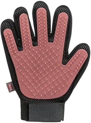 TRIXIE VACHTVERZORGINGSHANDSCHOEN MESH-MATERIAAL / TPR ROZE / ZWART 16X24 CM - thumbnail