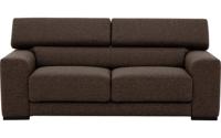 Goossens Bank Nora bruin, stof, 2,5-zits, stijlvol landelijk - thumbnail