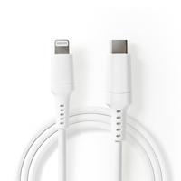 Nedis CCGW39650WT10 Apple Lightning Cable Apple Lightning 8-pin Male - Usb-c™ 1.0 M White - thumbnail