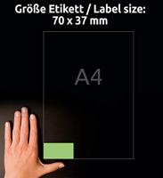 Avery gekleurde universele etiketten ft 70 x 37 mm (b x h), 2400 stuks, groen - thumbnail