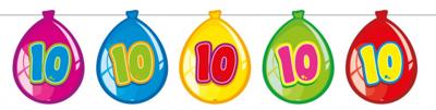 Vlaggenlijn ballonnen 10 jaar