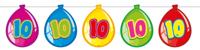 Vlaggenlijn ballonnen 10 jaar - thumbnail