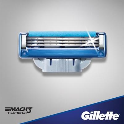 Gillette Mach3 Turbo Scheermesjes Gillette Mach3 Turbo Scheermesjes