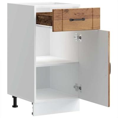 Onderkast Lucca bewerkt hout oud houtkleurig