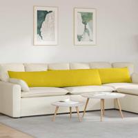 VidaXL Sofa kussens 2 stuks geel 200 x 40 cm cordstof - thumbnail