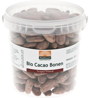 Mattisson Cacao bonen raw bio 450 Gram
