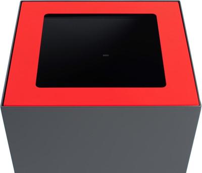 V-Part top voor modulaire afvalbak 85 l en 90 l, rood