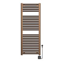 Elektrische Radiator BWS Lara 118.5x45 Cm Smart Wifi Geborsteld Brons Koper PVD - thumbnail