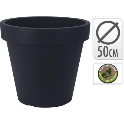 Bloempot EK Rond 50x50x44 cm Antraciet Nampook - Nampook