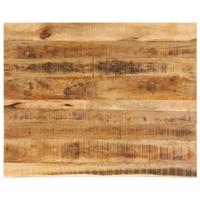 Tafelblad met natuurlijke rand 110x80x3,8 cm massief mangohout - thumbnail