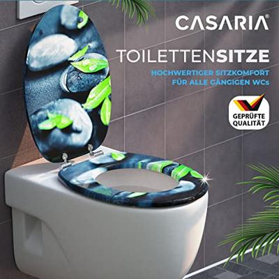 Toiletzitting Steen en gebladerte met soft close mechanisme