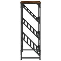 VidaXL Schoenenrek 90x30x85 cm bewerkt hout gerookt eikenkleurig - thumbnail