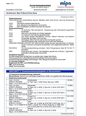 Mipa primer "1k-epoxy-primer-spray" 1k epoxy primer spray 400